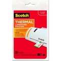 3M Scotch® Business Card Size Thermal Laminating Pouches, 5 mil, 3 3/4 x 2 3/8, 20/Pack TP585120